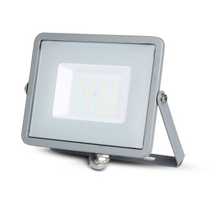 V-TAC PRO Faro LED SMD Chip Samsung 50W Colore Grigio 3000K IP65