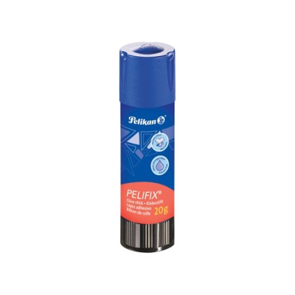 Colla stick Pelikan Pelifix 20g - Senza solventi - Lavabile con acqua fredda - Bianca
