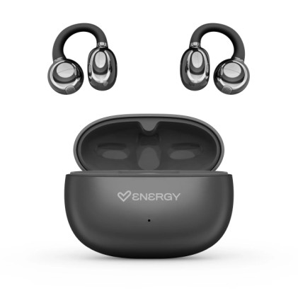 Auricolari wireless Energy Systems ChicPods - Bluetooth 5.4 - Autonomia fino a 23 ore - Tecnologia Open Sound - Microfono con cancellazione del rumore - Assistente vocale integrato - Design ergonomico - Nero
