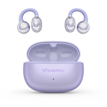Auricolari wireless Energy Systems ChicPods - Bluetooth 5.4 - Autonomia fino a 23 ore - Tecnologia Open Sound - Microfono con cancellazione del rumore - Assistente vocale integrato - Design ergonomico - Viola