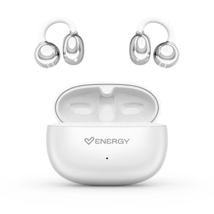 Cuffie wireless Energy Systems ChicPods - Bluetooth 5.4 - Autonomia di 23 ore - Tecnologia Open Sound - Microfono con riduzione del rumore - Assistente vocale integrato - Design ergonomico - Bianco