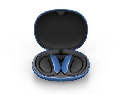Cuffie sportive wireless Energy Systems PulseFit - Bluetooth 5.4 - Resistenti al sudore e agli schizzi - Auricolari con vestibilit&agrave; sicura per un comfort ottimale - Chiamate stereo - Autonomia della batteria di 22 ore - Assistente vocale integrato - Blu