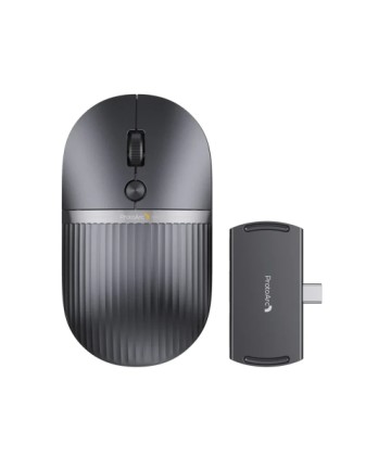 Mouse wireless ProtoArc Hubmouse con hub USB - Bluetooth - 2400 dpi - Hub con 1 porta USB-C, 1 porta USB-A, 1 porta HDMI - Colore nero