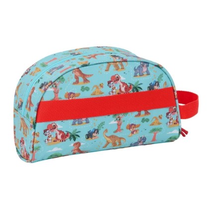 Safta Paw Patrol Dino Rescue Beauty Case - Compatibile con trolley - Maniglia laterale - Tasca interna con cerniera - 26x16x9 cm - Blu pastello