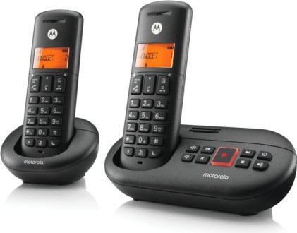 Telefono cordless Motorola E212 DECT + 1 ricevitore - Segreteria telefonica - Vivavoce