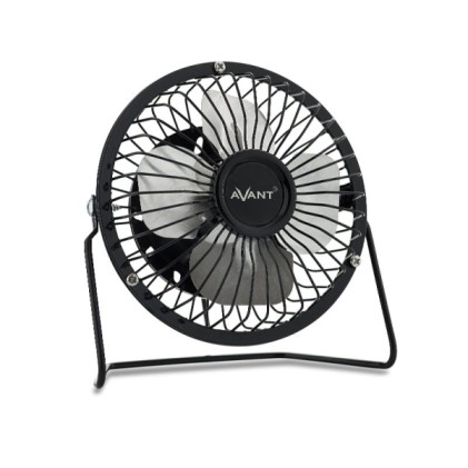 Ventilatore da tavolo USB Avant da 10 cm - Cavo da 1 m - Nero