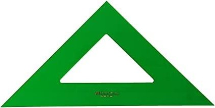 Squadra tecnica Faber-Castell 16 cm - Non graduata - Verde trasparente