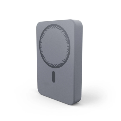 Power bank magnetico wireless Energy Systems da 10000 mAh - Ricarica wireless da 15 W, ricarica cablata da 20 W - Ricarica intelligente e veloce - Ricarica simultanea - Sensore NTC - USB-C - Grigio