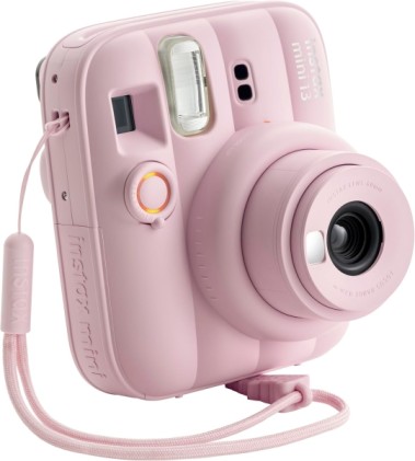 Fotocamera istantanea Fujifilm Instax Mini 13 rosa caramella - Formato immagine 62x46 mm - Flash automatico - Esposizione automatica - Mini specchietto per selfie - Modalit&agrave; macro