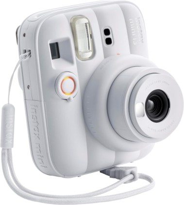 Fotocamera istantanea Fujifilm Instax Mini 13 Clay White - Formato immagine 62x46 mm - Flash automatico - Esposizione automatica - Mini specchietto per selfie - Modalit&agrave; macro