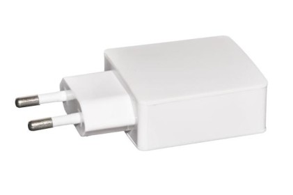 CARICATORE UNIVERSALE DA RETE CON PRESA USB 5 VOLT 2 AMPERE COLORE BIANCO