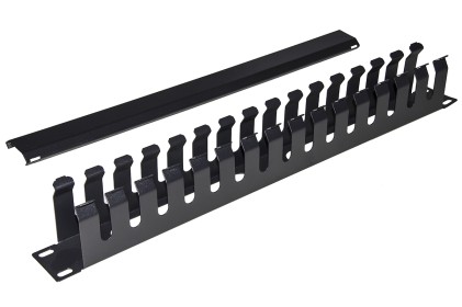 Armadio Rack Raccoglicavi 19 1U A Gabbia Nero Metallo