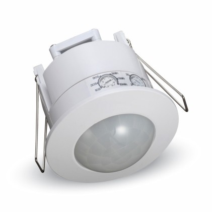 V-TAC Sensore di Movimento a Infrarossi 360° Montaggio a Incasso Colore Bianco (Max 300W) IP20