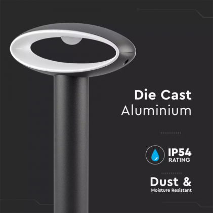 V-TAC Lampada LED da Giardino Fissaggio a Terra 9W Colore Grigio Scuro h:30cm 4000K IP54