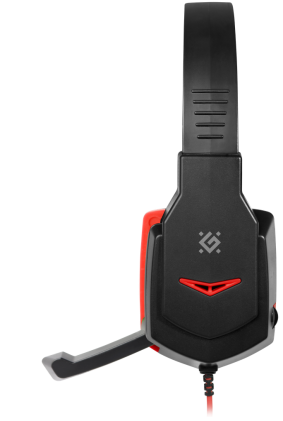 Cuffie da gaming Defender Warhead G-320 nero+rosso, cavo 1,8 m