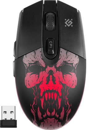 Mouse da gioco wireless Defender Beta GM-707L LED, 6D, 400 mAh, 1600 dpi
