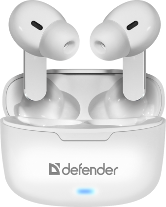 Auricolare stereo wireless Defender Twins 903 bianco, TWS, BT