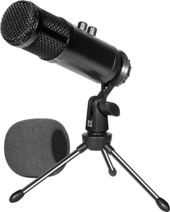 Microfono per streaming da gioco Defender Sonorus GMC 500 USB, LED, cavo 1,35 м