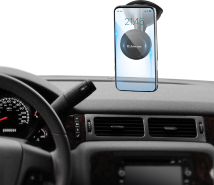 Supporto Smartphone per auto Defender CH-107 nero, magnete, parabrezza
