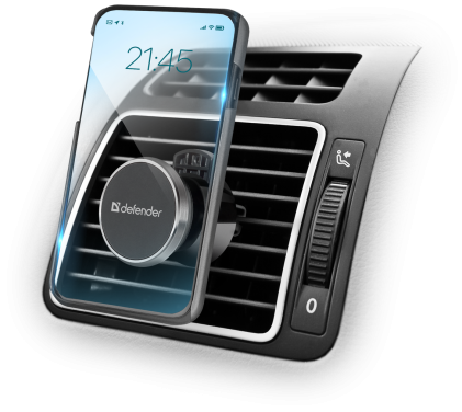 Supporto Smartphone magnetico per auto Defender CH-128. griglia di aerazione