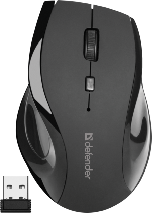 Mouse ottico senza fili Defender Accura MM-295 Nero,6D, 800-1600 dpi