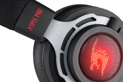 Defender Aspis Pro Cuffie Gaming 7.1 Surround Con Microfono Rimovibile E LED - Cuffie Over-ear Per PC, PS4, Nero