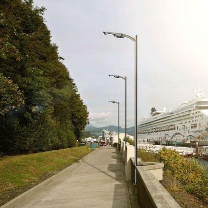 V-TAC Armatura Stradale LED SMD 40W 120LM/W con Pannello Solare e Sensore PIR Colore Nero 4000K IP65