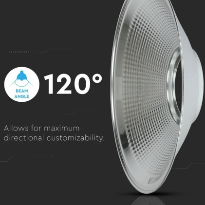 V-TAC Diffusore in Alluminio 120° per Campana Industriale VT-9-102 e VT-9-120