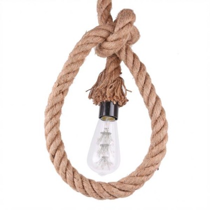 V-TAC VT-7118 Lampadario in corda con portalampada per lampadine E27 - SKU 3754