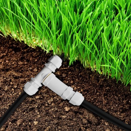 V-TAC Scatola di Derivazione con 3 Terminali 8-12 mm Colore Bianco IP68