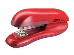 Cucitrice da tavolo Rapid F16 - Fino a 30 fogli - Apertura, chiusura e pinzatura dei chiodi - Colore rosso