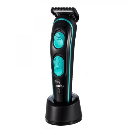 Tagliacapelli Ricaricabile Jocca - Lame in Acciaio - Pettini di Diverse Lunghezze - Autonomia fino a 45m