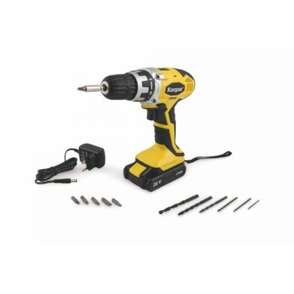 Trapano Giallo 20V Valigetta Brico Batteria Litio