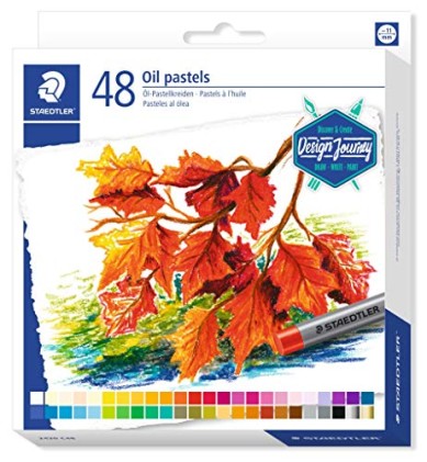 Staedtler Pastelli a Olio 2420 Confezione da 48 Pastelli Morbidi - Resistenza alla Rottura - Estremamente Brillante - Colori Assortiti