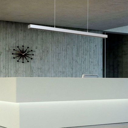 V-TAC PRO Plafoniera LED Chip Samsung a Sospensione 60W Lineare Colore Argento 4000K