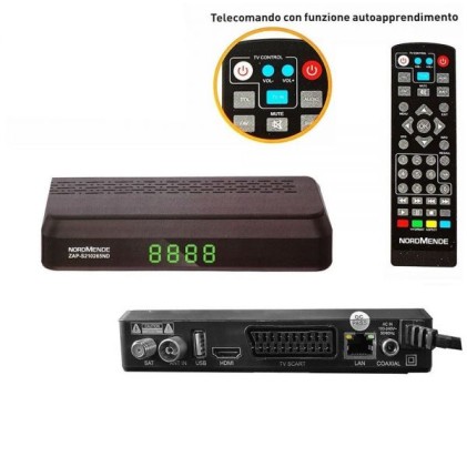 Decoder Dvbt-2 Nord Combo Sat Terre T2+S2 Combo 2 Tuner Bonus Tv Ok