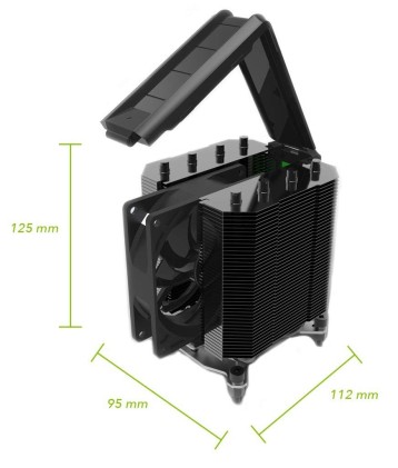 CPU Cooler Phononic Hex 2.0 - 92 mm