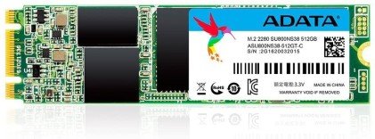 ADATA SU800 M.2 2280 512GB SSD 3D NAND SATA 6Gb/s