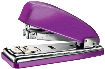 Cucitrice metallica Petrus 226 - Fino a 30 fogli - Pinzatura chiusa, aperta e inchiodata - Colore viola metallizzato