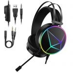 Cuffia C/Microfono Usb/3,5Mm Noua Reaper Rgb Black