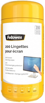 Fellowes Confezione da 200 salviette per la pulizia dello schermo