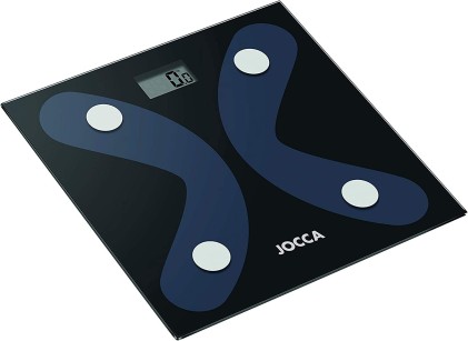 Bilancia da bagno Jocca Bluetooth 4.0 - Schermo LCD - Peso max. 180 kg - Funziona con iOS e Android