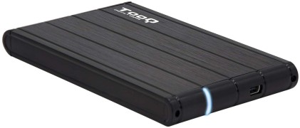 Tooq Alloggiamento HDD/SDD esterno da 2,5" fino a 9,5 mm SATA USB 3.0 - Colore nero