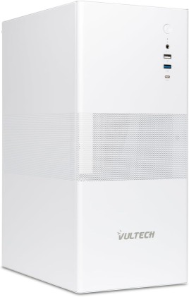 Vultech Case Atx Vco-A1759-B Con 1X Type-C 1X Usb 3.0 + 1X Usb 2.0 Bianco