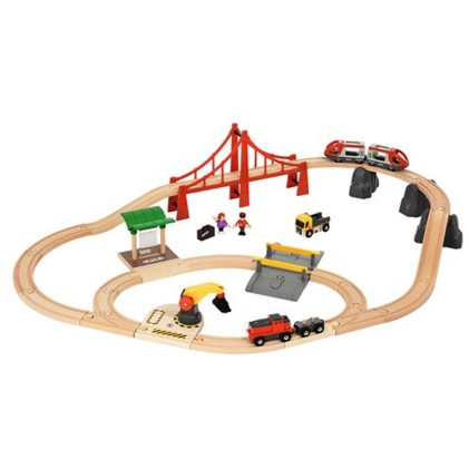 Pista Trenino BRIO Giant City e cargo set - 33924