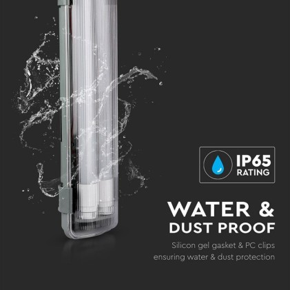 V-TAC Plafoniera LED Doppia Impermeabile 44W 150cm 6400K IP65