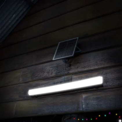 V-TAC Plafoniera LED Impermeabile 18W Cambia Colore 3 in 1 ricaricabile con Pannello Solare e Sensore di movimento IP65