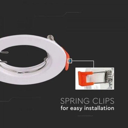 V-TAC Portafaretto LED da Incasso Rotondo GU10 *2 Colore Bianco