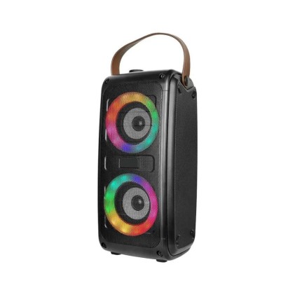 V-TAC Altoparlante Ricaricabile 2*10W con USB e Scheda TF RGB 2*3Pollici