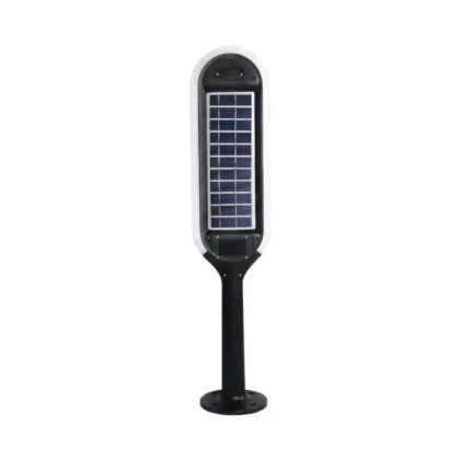 V-TAC Piantana Solare LED da Giardino 5W Colore Bianco e Nero 3000K IP65